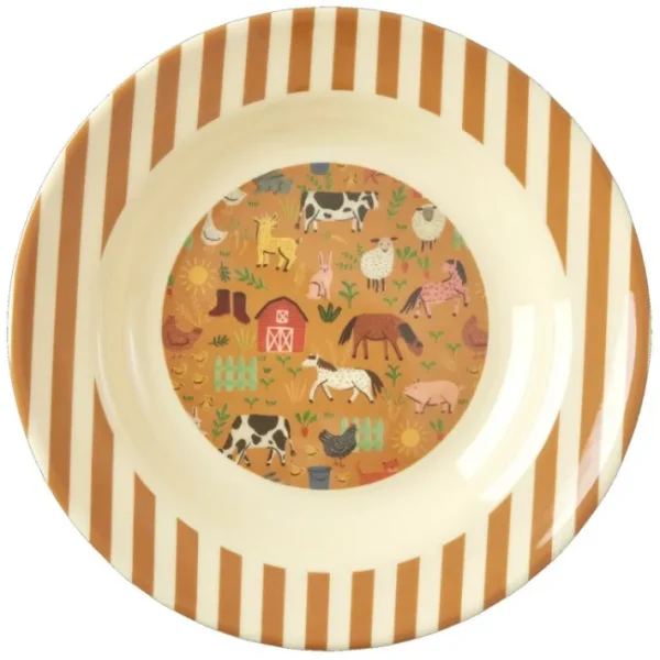 Assiette Creuse 20 cm Ferme, Rice