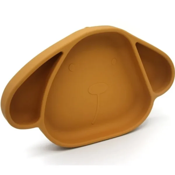 Assiette en silicone Chien, The Cotton Cloud