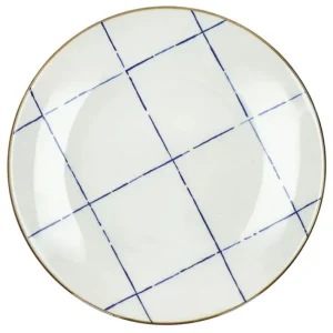 Assiette plate Anafi Bleu, Pomax