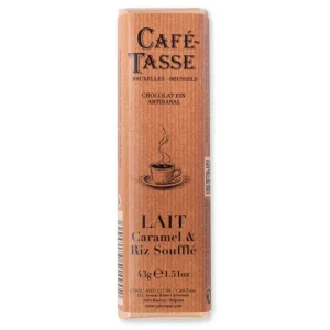 Barre de chocolat au Lait Caramel et Riz Soufflé, Café Tasse