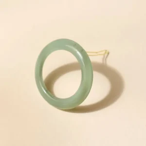 Barrette Ronde Opaline Vert d'eau, Bachca