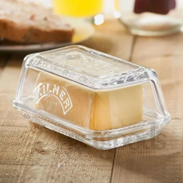 Beurrier verre transparent, Kilner