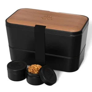 Boîte Bento Modulable 1.5 L Noir & Cerisier, Umami