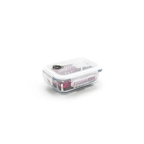 Boîte rectangulaire en verre 400 ml, Pebbly