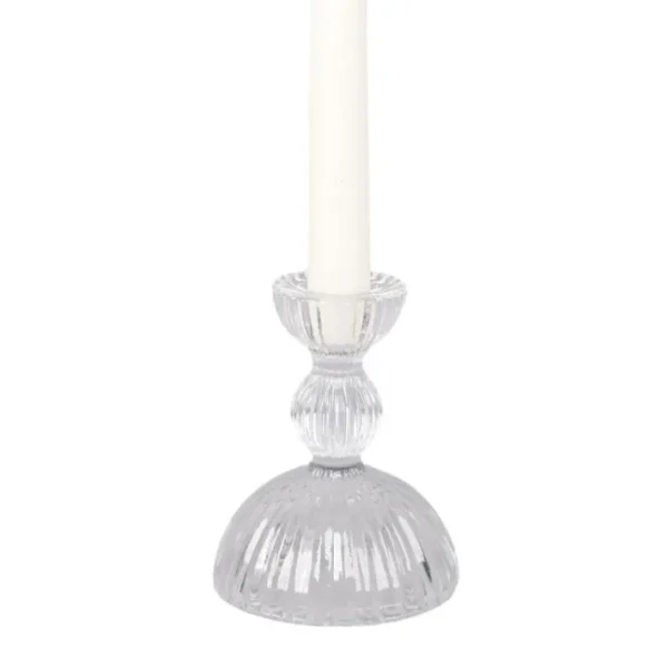 Bougeoir en Verre Ruffles Cup Pillar, Rasteli