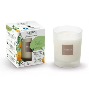 Bougie parfumée 180 gr Orange et Thé vert, Esteban