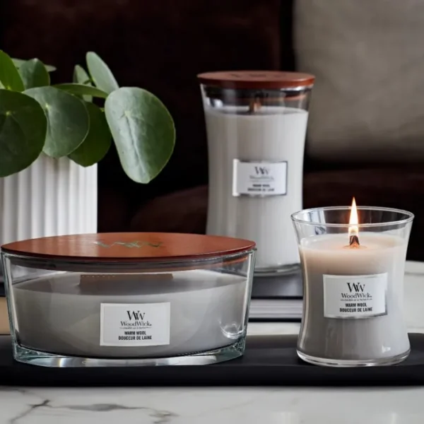 Bougie parfumée douceur de laine, Woodwick