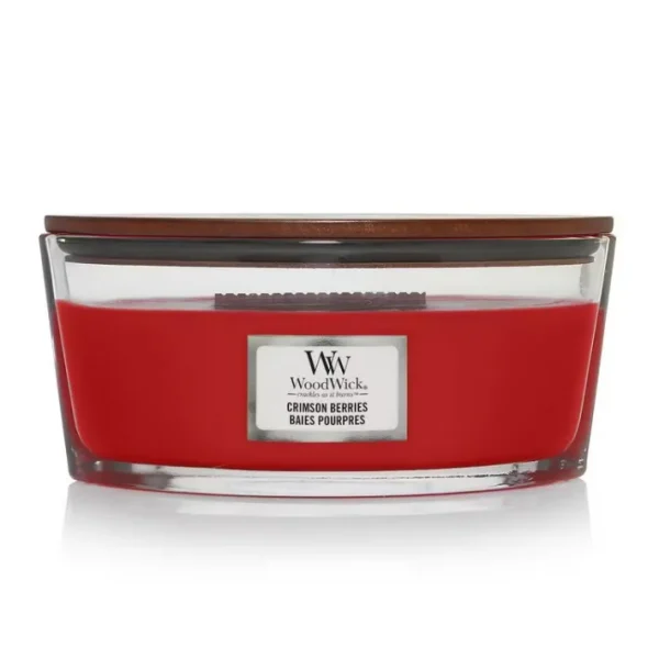 Bougie parfumée Ellipse Baies Pourpres, Woodwick