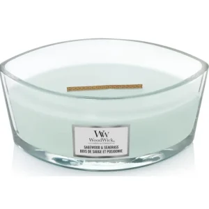 Bougie parfumée Ellipse Bois de Sauge, Woodwick