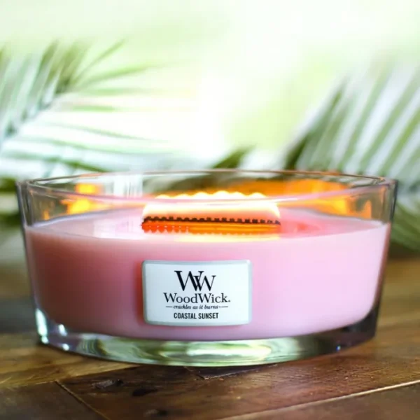 Bougie parfumée Ellipse Coucher de Soleil, Woodwick