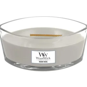 Bougie parfumée Ellipse Douceur de Laine, Woodwick