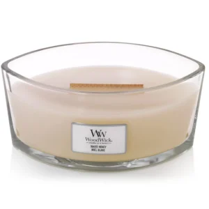 Bougie parfumée Ellipse Miel Blanc, Woodwick