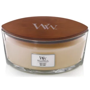 Bougie parfumée Ellipse Miel Blanc, Woodwick