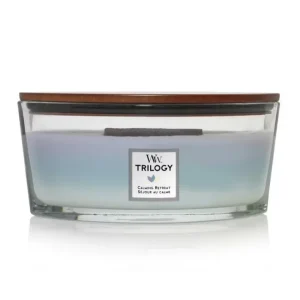 Bougie parfumée Ellipse Trilogy Séjour au Calme, Woodwick