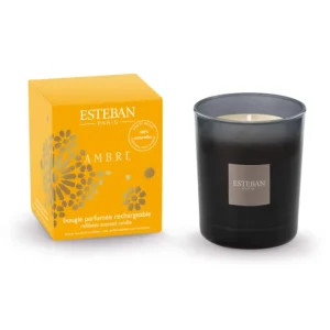 Bougie parfumée Initiale 180g Ambre, Esteban