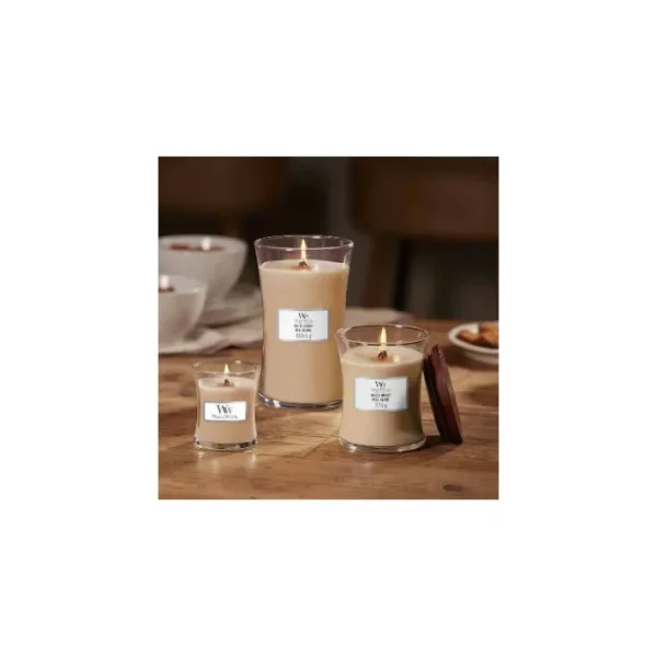 Bougie parfumée Miel Blanc, Woodwick