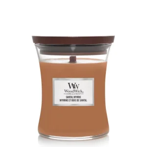 Bougie parfumée Myrrhe et bois de santal, Woodwick