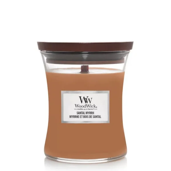 Bougie parfumée Myrrhe et bois de santal, Woodwick