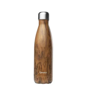 Bouteille 500 ml isotherme Wood, Qwetch