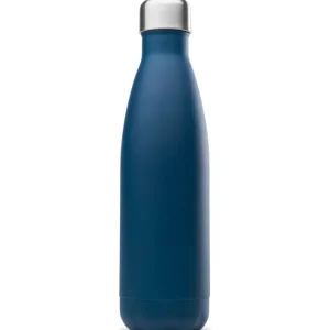 Bouteille Isotherme Matt Bleu Marine 500ml, Qwetch