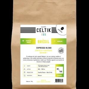 Café Bio Brésil Expresso Blend, Cafés Celtik