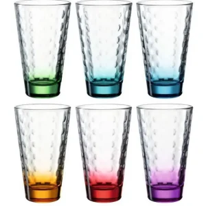 Coffret 6 chopes assorties Optic Color, Léonardo