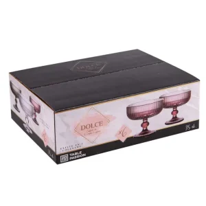 Coffret 6 coupes à glace 35 cl Dolce Rose, Table Passion