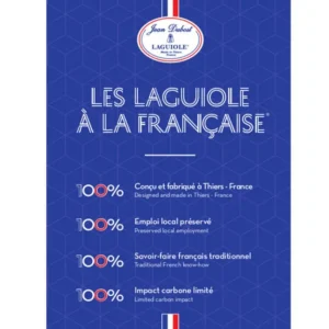 Coffret 4 fourchettes à cocktail bleu " Les Laguiole à la Française", Jean Dubost Pradel