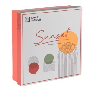 Coffret 4 Mugs Sunset 35 cl, Table Passion