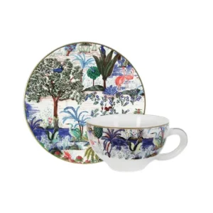 Coffret 2 tasses 26 cl Jardin du Palais, Faïencerie de Gien