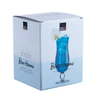 Coffret 4 Verres à Blue Hawaii 44 cl, Royal Leerdam