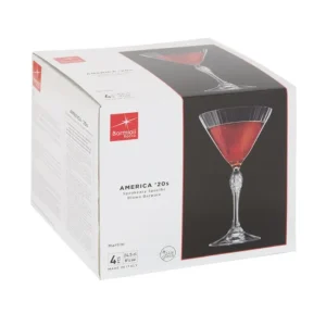 Coffret 4 verres à cocktail America, Bormioli