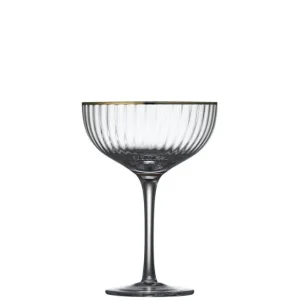 Coffret 4 verres à cocktail Palermo Gold, Lyngby Glas