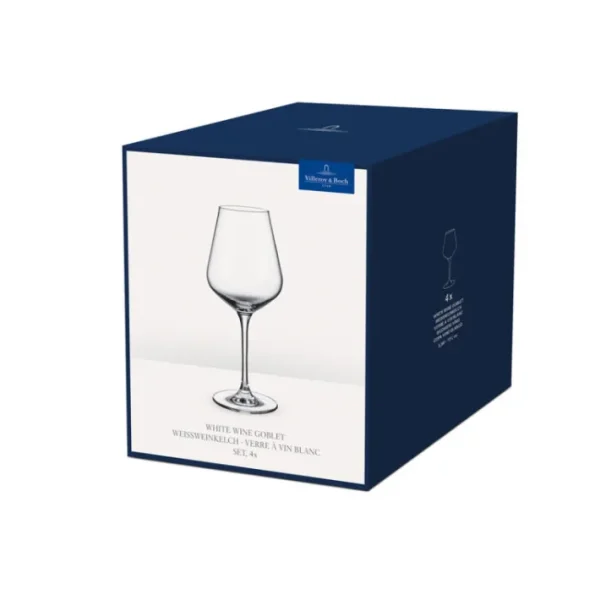 Coffret 4 verres à vin blanc 38cl La Divina, Villeroy & Boch