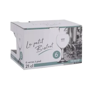 Coffret 6 verres à vin Le petit Bistrot, Trend'up