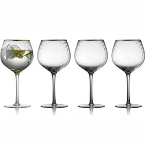 Coffret 4 verres Gin&Tonic Palermo Gold, Lyngby Glas