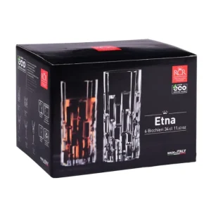 Coffret de 6 chopes hautes Etna, RCR