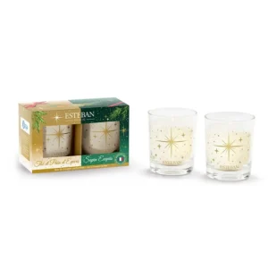 Coffret duo de mini bougies Noël Sapin Exquis, Estéban