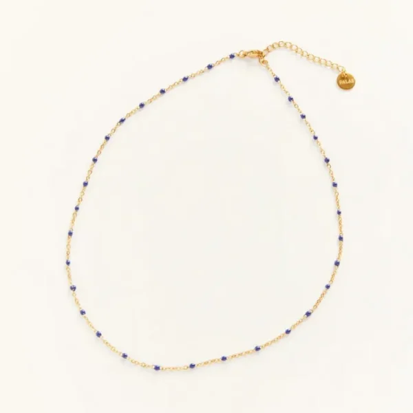 Collier Castelo Choker bleu marine, Palas