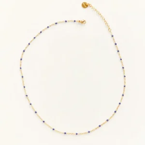 Collier Castelo Choker bleu marine, Palas