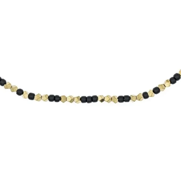 Collier ras du cou Maxine Hématite Gold, Têtes Blondes