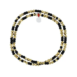 Collier ras du cou Maxine Hématite Gold, Têtes Blondes