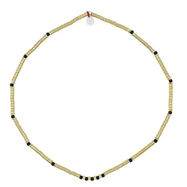 Collier ras du cou Toni Hématite Gold, Têtes Blondes