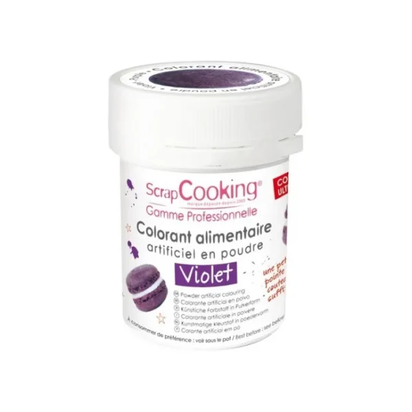 Colorant artificiel en poudre Violet, Scrapcooking