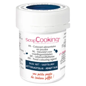 Colorant artificiel en poudre Bleu Nuit, ScrapCooking