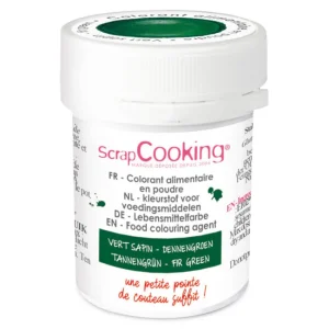 Colorant artificiel en poudre Vert sapin, ScrapCooking