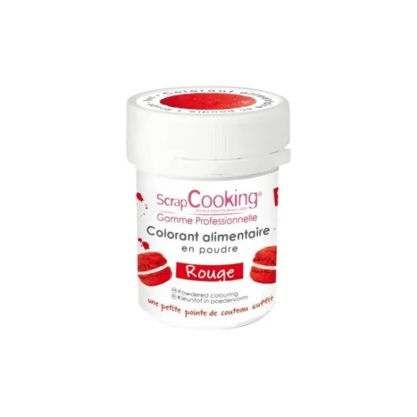 Colorant artificiel en poudre Rouge, Scrapcooking