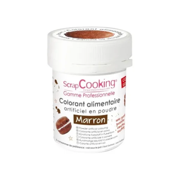 Colorant artificiel en poudre Marron, Scrapcooking