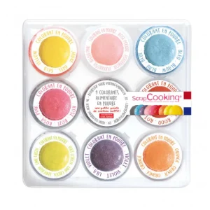 9 Colorants artificiels en poudre, ScrapCooking