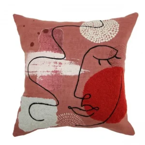 Coussin Athéna Bois de Rose, Sud Etoffe